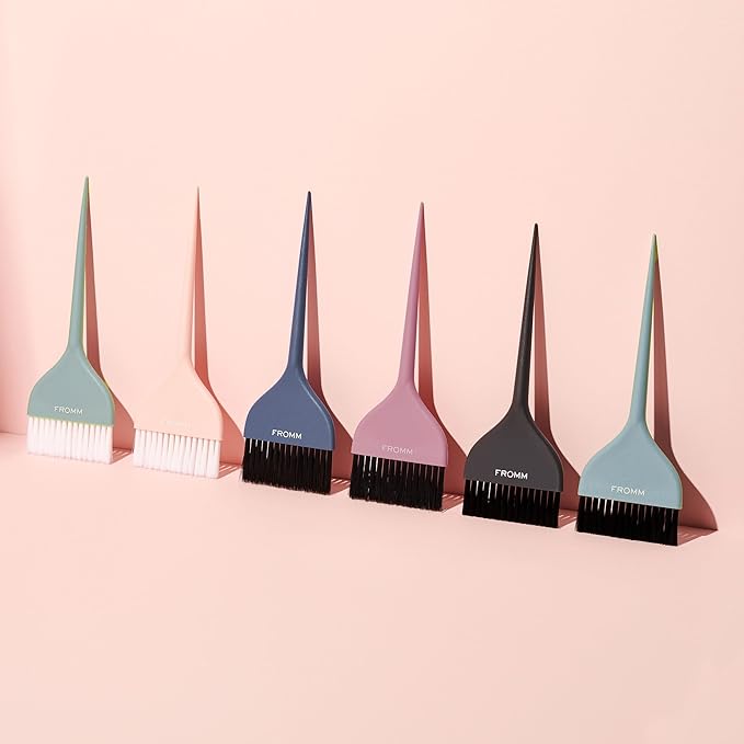 Fromm Color Studio 2-7/8" Firm Color Brush 2-Pack for Hair Stylist with Blunt Tips for All Over Color, Highlights, and Root Touch Ups for for Thick, Curly, and Coarse Hair