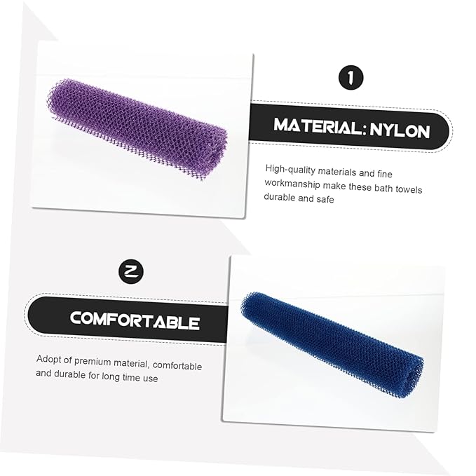 6 Pcs Back Rub Exfoliating Back Scrubbers Bath Towel Back-pulling Strip Back Scrubber Strap Exfoliating Bath Strap Exfoliating Bath Cloth Shower Scrubbing Towel Bathing Supplies