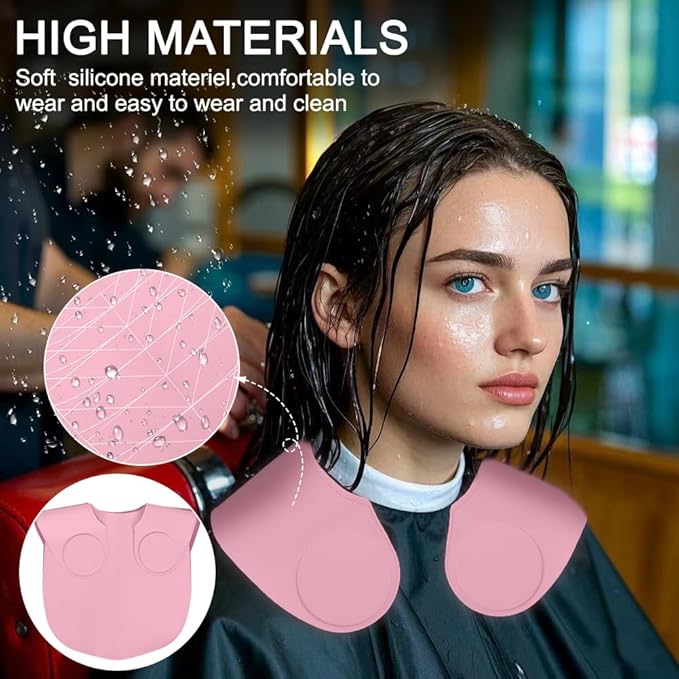 Silicone Hair Cutting Guide Collar - Waterproof Cutting Mat for Hair Stylist - Hair Cutting Cape