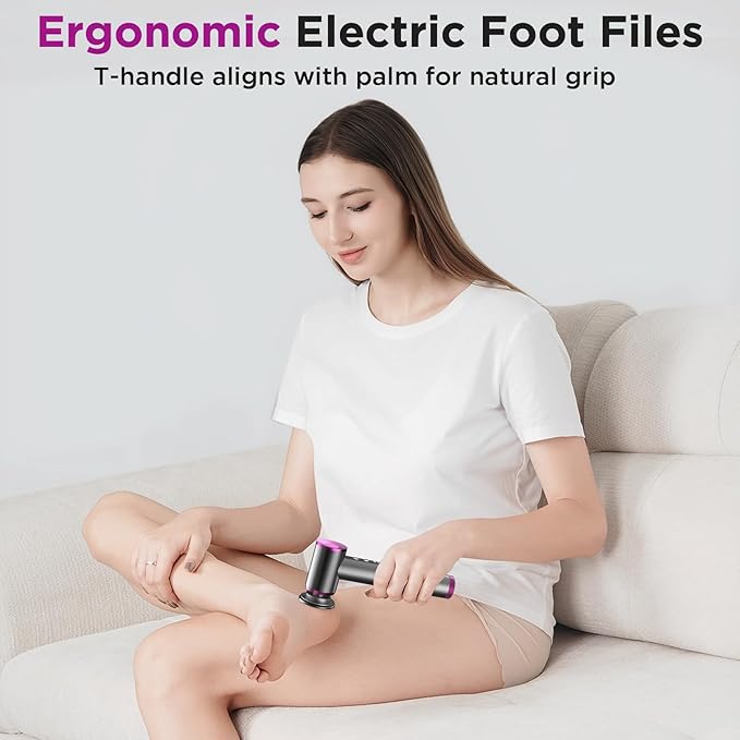 Electric Foot Callus Remover, Apply Oil,Foot SPA, Foot File,Reusable Nano-Glass Head, Ergonomic Premium Aluminum Callus Remover for feet, Rechargeable Pedicure Tools for Feet,Gifts for Men Women