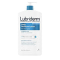 Lubriderm Fragrance Free Daily Moisture Lotion + Pro-Ceramide Shea Butter & Glycerin Face Hand & Body Lotion for Sensitive Skin Hydrating 24 Hour Moisturizer Healthier-Looking Skin 24 fl.Oz Pack of 3