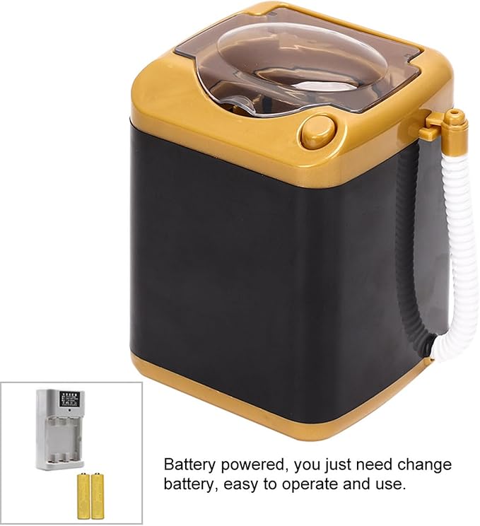 toy working washing Kids Toy Gift Cleansing Children Electric Mini Quick Dry Cleaning Washing Machine Cosmetic Washer - Tool