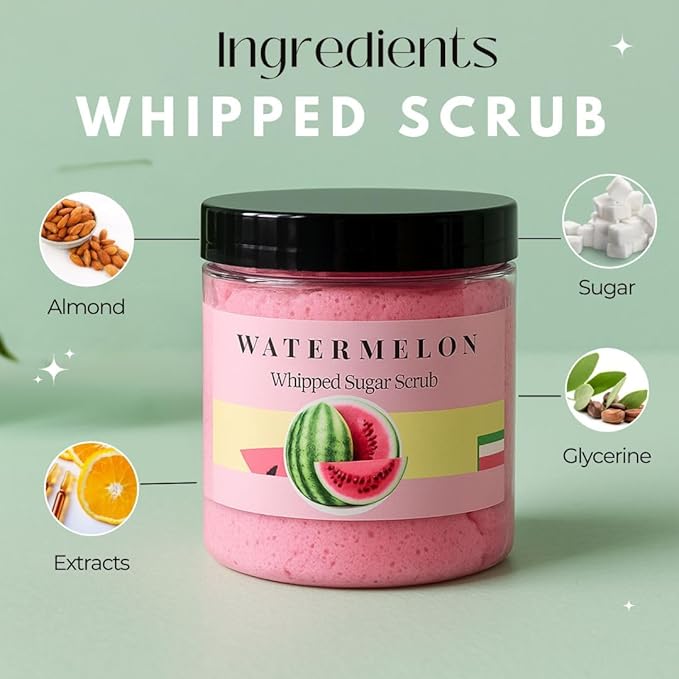 Sugar Scrub Soap Whipped Cream (Mango Papaya)