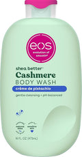 eos Cashmere Body Wash – Crème de Pistachio, Moisturizing Body Wash, Creamy Gel Formula, with Shea Butter, Glycerin, Vitamin E, pH Balanced, Sensitive Skin, Vegan, 16 fl oz