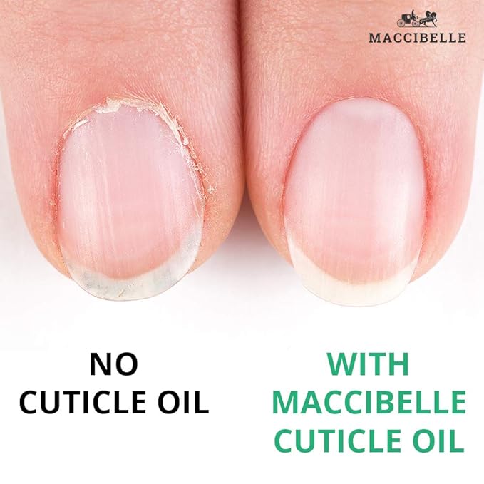 Maccibelle Cuticle Oil 0.5 oz - Heals Dry Cracked Cuticles (Lavender, 0.5 Fl Oz)