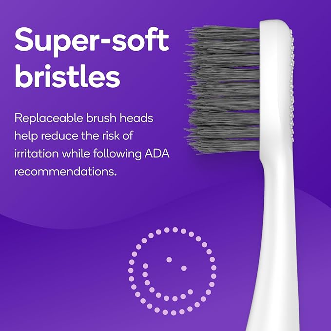 Burst Nova Toothbrush (Red) | Sonic Powered Teeth Whitening | Super-Soft Bristles | 18000 VPM | 2 Minute Timer | Aluminum Handle | Replaceable Brush Head | Compact Size | with AAA Battery