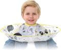 Kids Haircut Cape Umbrella, Hair Cutting Cape for Kids, Waterproof Foldable Umbrella Hair Catch Haircut Capes for Kid Adults Home Salon Barber Supplies(Light Yellow Puppy)