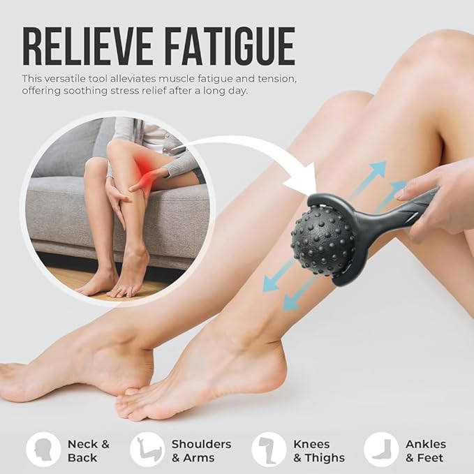 Cold Ice Face Roller Cold Massage Roller Ball CryoBall Facial Ice Globes Black 02