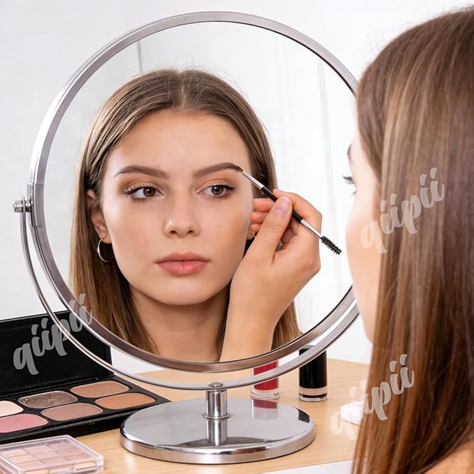 Eyebrow Brush Professional Double-Ended Angled Eye Brow Spoolie Brushes, Double Head Brush, Makeup Grooming Tool for Precision Application of Eye Brow Powders, Shaping Eye Brow & Lashes