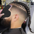 Multi-Use Hairline Fill In Design Barber Hairline Card Suitable for Different Types of Design Barber Design Barber Styling Templates Beard Enhancement Design Card
