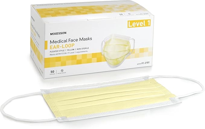 McKesson Procedure Mask Pleated 91-2101