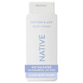 Native Body Wash Contains Naturally Derived Ingredients | For Women & Men, Sulfate, Paraben, & Dye Free Leaving Skin Soft and Hydrating | Cotton & Lily 18 oz