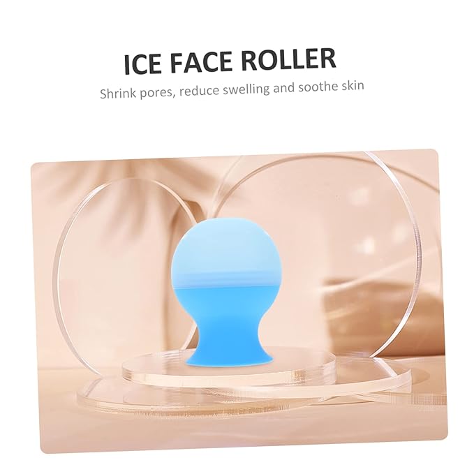 Silicone Ice Face Roller for Skin Massage Compact Cooling Tool for Facial Care Ice Mold for Deep Tissue Relief and Improved Circulation for Home Travel Use