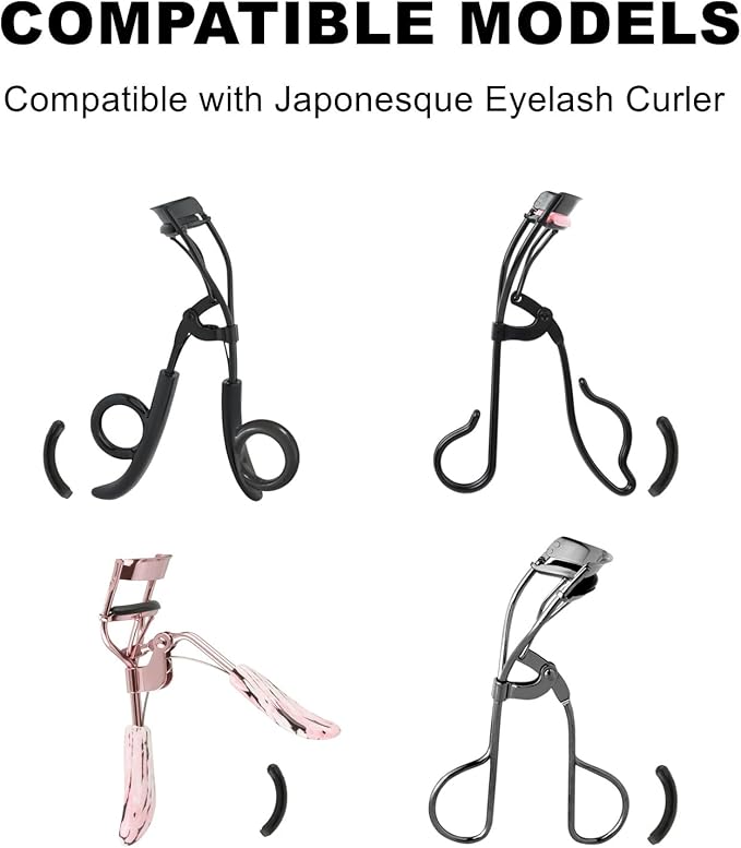 36Pack Compatible with JAPONESQUE Eyelash Curler Refill Pads,High Elasticity Silicone Replacement Refills Fit for JAPONESQUE Eyelash Curler.