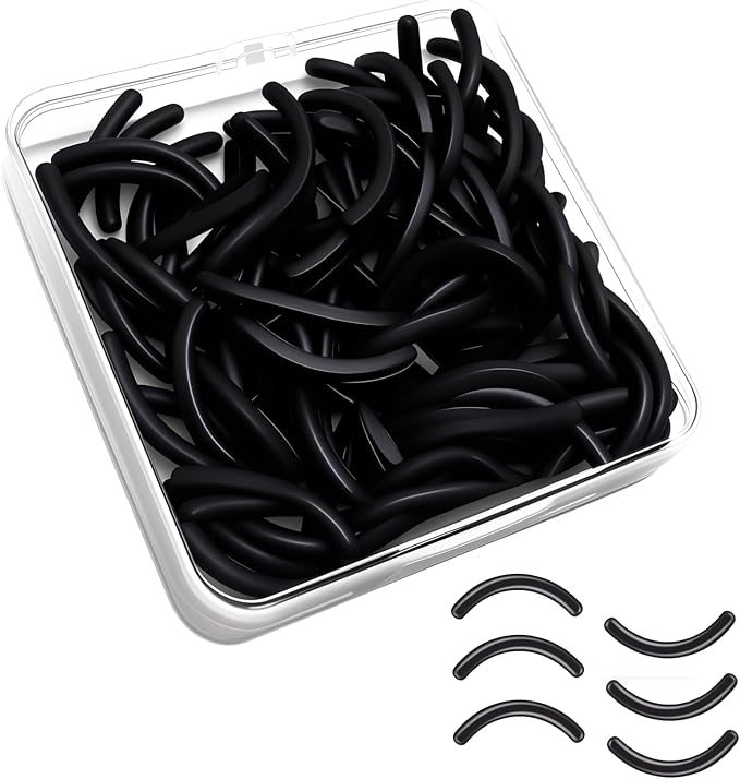80Pack Fit for Tweezerman Eyelash Curler Refills,High Elasticity Silicone Replacement Pad Compatible with Tweezerman Eyelash Curler,Gentle & Safe,Use with Eye Lash Curlers.