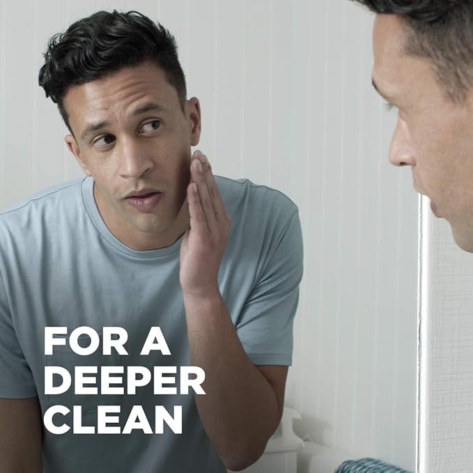 DOVE MEN + CARE Shower Tool 4 Count For Stronger, Healthy-Feeling Skin Active Clean Scrubs and Exfoliates for a Deeper Clean With Body Wash