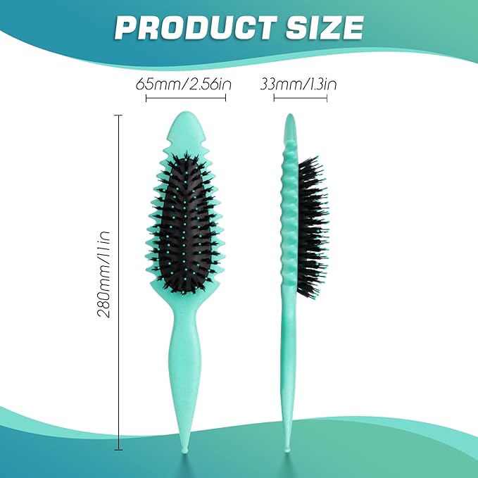 Candy Brush Curl Defining Hair Brush for Effortlessly Detangling Shaping and Styling Curls, Curl Brushes with EdgeLift for All Wet or Dry Hair Types for Women and Girl, Reduce Pulling and Frizzing