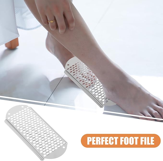 3pcs Foot File Replacement Blades, Stainless Steel File Callus Tool Corn Remover Skin Remover Foot File Tool Feet Shaver Dead Skin Convenient Foot Scraper (Silver)