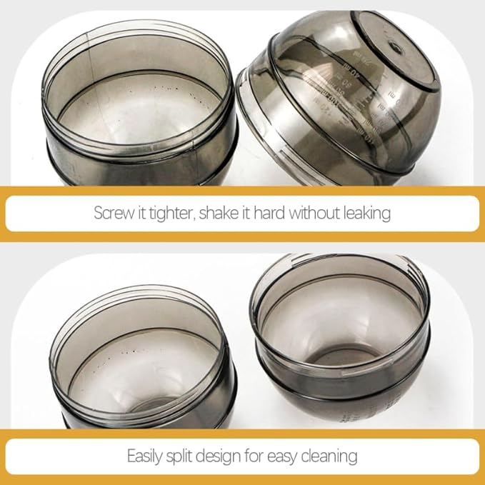 Hair Dye Color Cup with Measuring Scale 3-Pack Hair Color Mixing Bowls Salon Tint Shaker Mixer for Precise Coloring and Diy Hairdressing