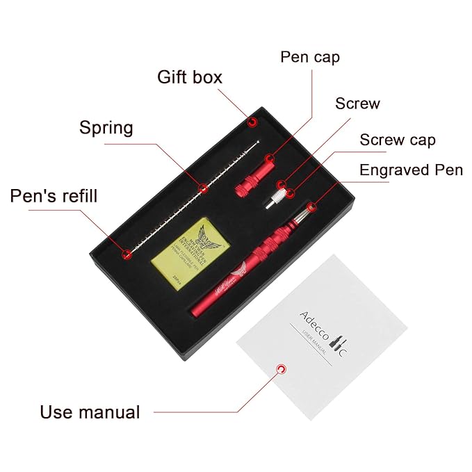 AHIER Hair Razor Pen, Tattoo Trim Styling Face Eyebrow Shaping Device, Engraved With 20 Blades, DIY Styling Eyebrows Beards Tool