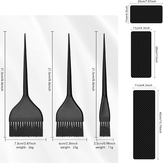 Dye Boards Color Brushes Set (6Pcs), for Balayage, Ombre Lace, Highlighting, Airtouch, for Salon Professionals & Home Users, Professional Hair Color Tools