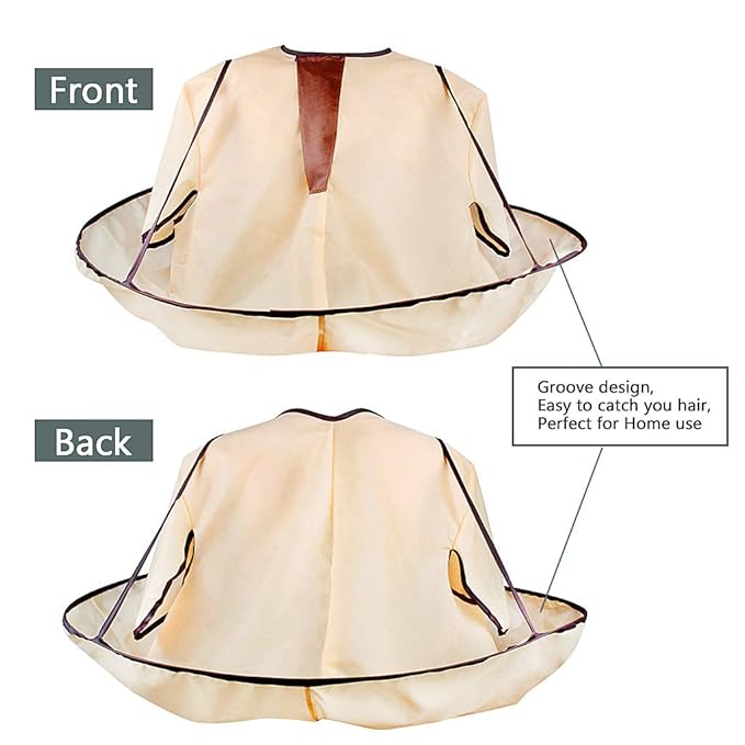 ewinever Hair Cutting Cape,1PCS Waterproof Hair Haircut Cloak Salon Barber Foldable Hairdressing Umbrella Cape Apron(Adult Size)