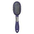 Conair Totally Smooth Mini Hair Brush, Soft-Touch Handle, Ball-Tipped Bristles for Detangling Wet or Dry Hair, Color May Vary