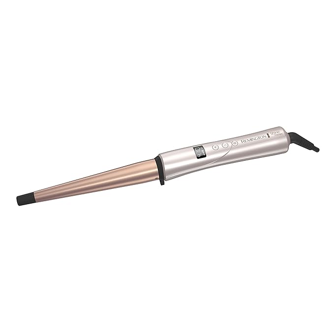Remington Shine Therapy Argan Oil & Keratin Infused ½-1 Inch Tapered Curling Wand for Natural Curls,Includes Heat Glove,(Pack of 2)