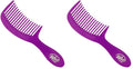 Wet Brush Detangling Comb - Purple Unisex Comb 1 Pc (Pack of 2)