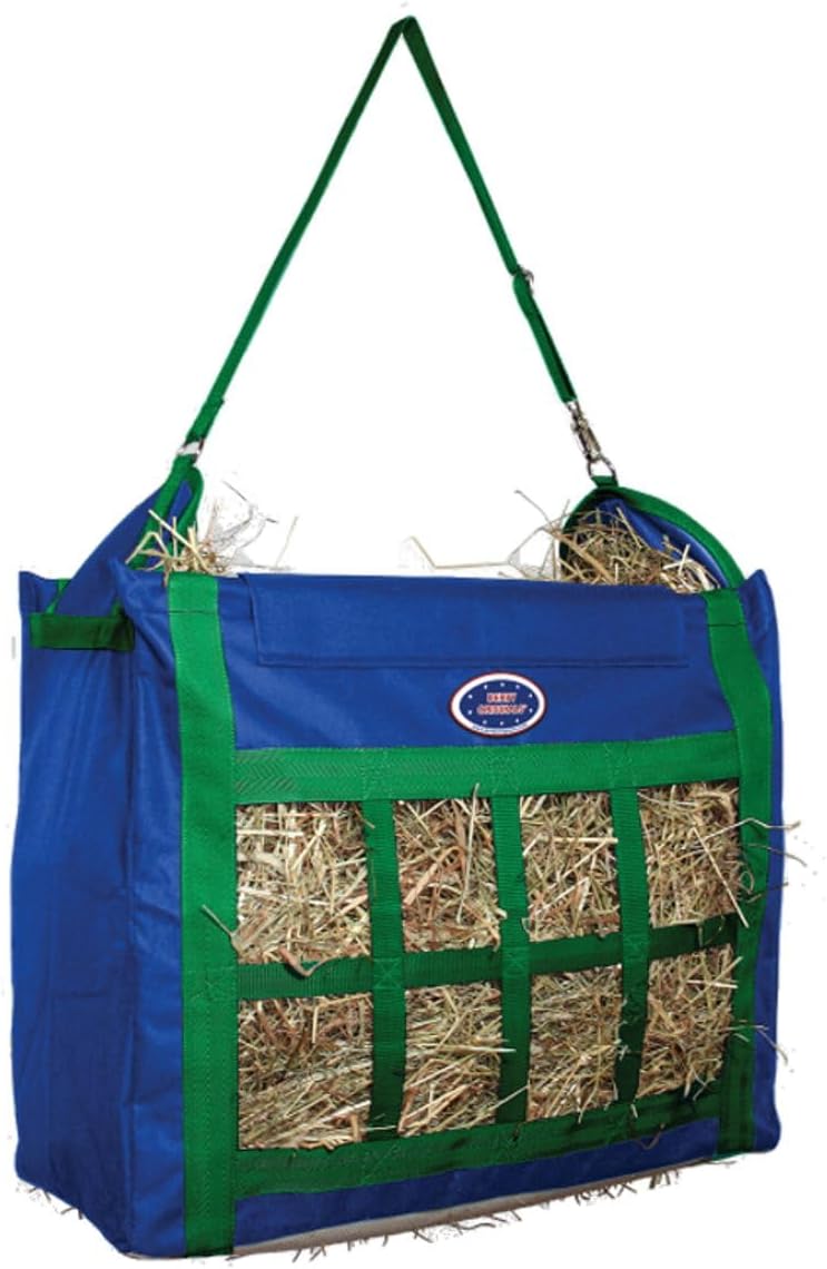 Derby Originals Top Load Hay Bag with Super Tough Bottom and 6 Month Warranty (Royal Blue/Turquoise)