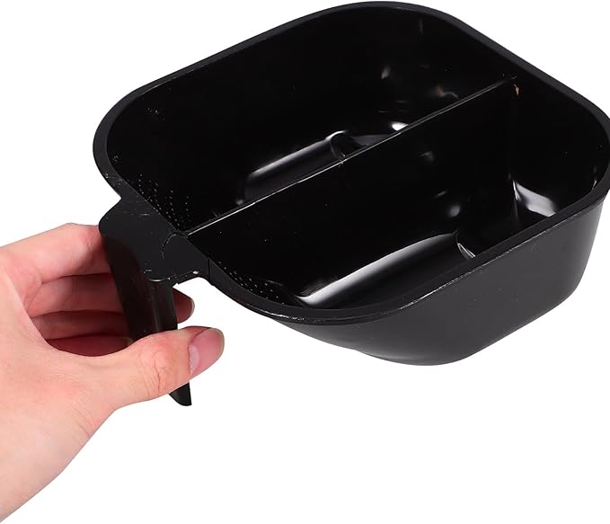 Double Compartment Hair Mixing Bowl 2.56 Inch Plastic Hair Dye Bowl for Salon and Home Use Stackable Color Mixing Tool for Tinting and Dye Application