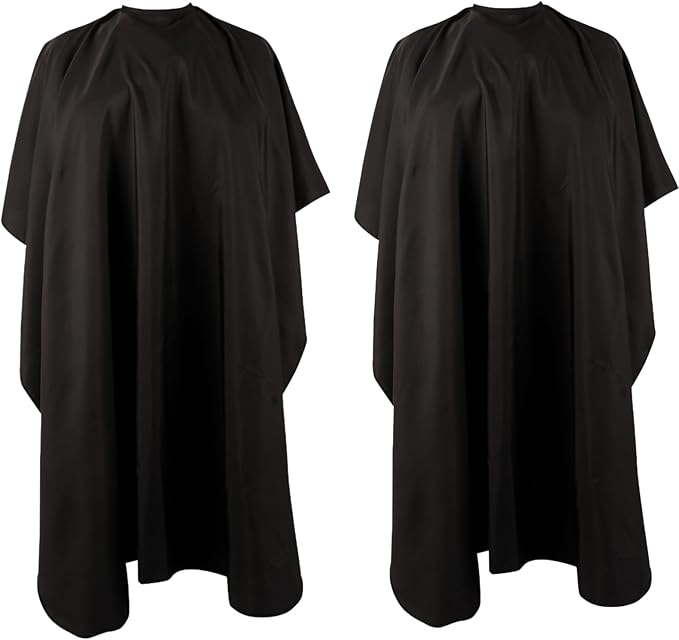 Professional Hair Cutting Cape(2 Pack), Salon Barber Cape with Adjustable Snap Closure