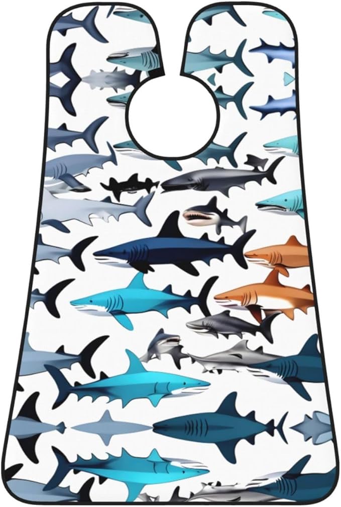 Colorful Giraffe Fans Lovers Print Beard Bib Shaving Apron, Beard Hair Trimming Cape Gift For Dad