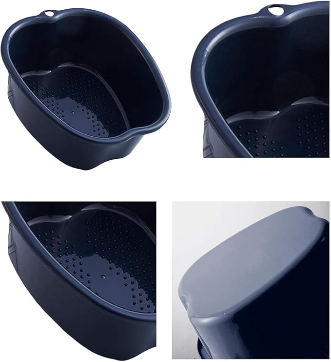AXLOFO® Foot Soaking Bath Basin, Large Plastic Foot Soaking Tub, Feet Massage Feet Bath Bucket, Great for Getting The Dead/Old Skin Off Your Foots (blackbasin)