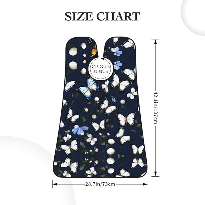 Magic Mushrooms Print Beard Bib Shaving Apron, Beard Hair Trimming Cape Gift For Dad