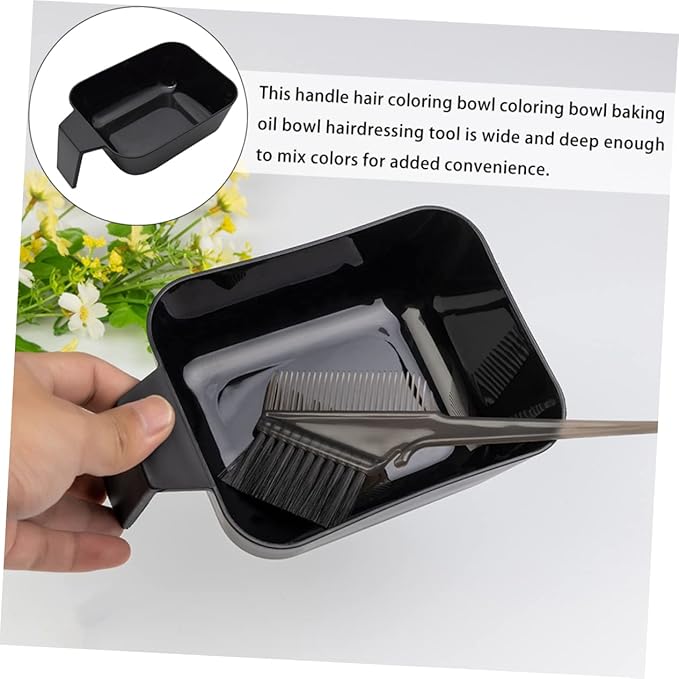 Hair Dye Bowl 2-Pack Wide Deep Mixing Bowls for Hair Color Tinting Reusable Salon and Home Diy Coloring Tools 7.08X4.80X2.75In