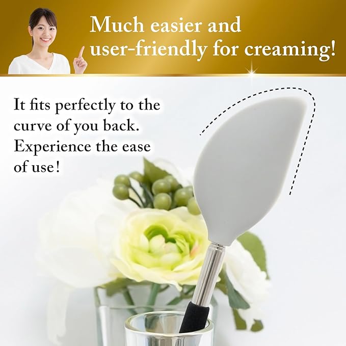 Cream Applicator for Back Telescopic Easy to Clean Applies Creams, Sunscreens, and Ointments (Accurate Application)