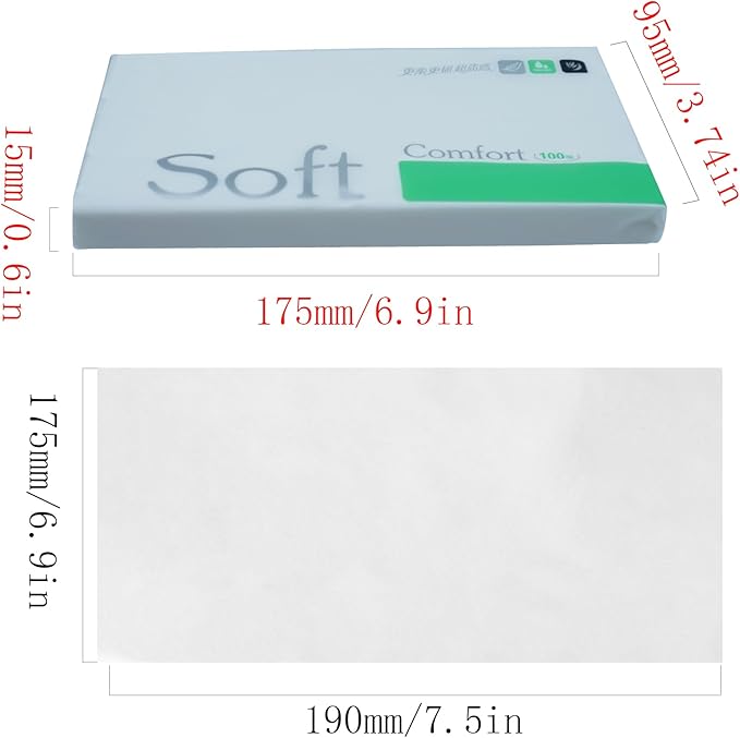 50 Sheets Car Tissue Refills, 300 Sheets Travel Size Handbag Tissues, Facial Napkins Fit for Car Visor Tissue Holder, Cylinder or Box Round Container, 6 Bags