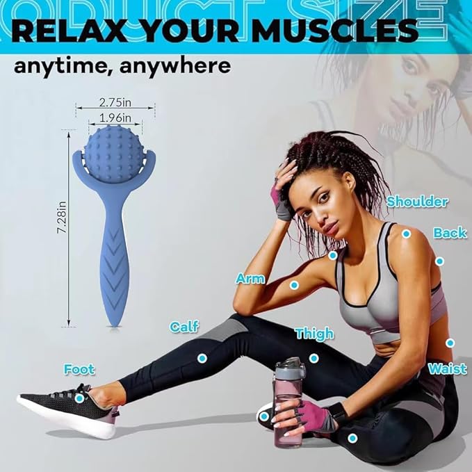 Cold Ice Face Roller Cold Massage Roller Ball CryoBall Facial Ice Globes Blue