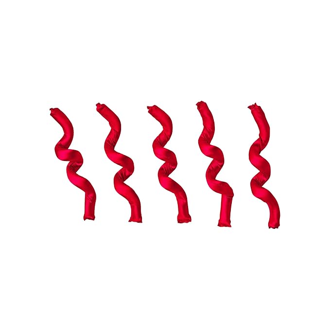 Red by Kiss Satin Flexi Heatless Curling Rods, Damage Free & Frizz Free No Heat Soft Curls, Silky Satin to Prevent Breakage, Comfortable Pin-Free Styling, Gentle Rollers for All Hair Types