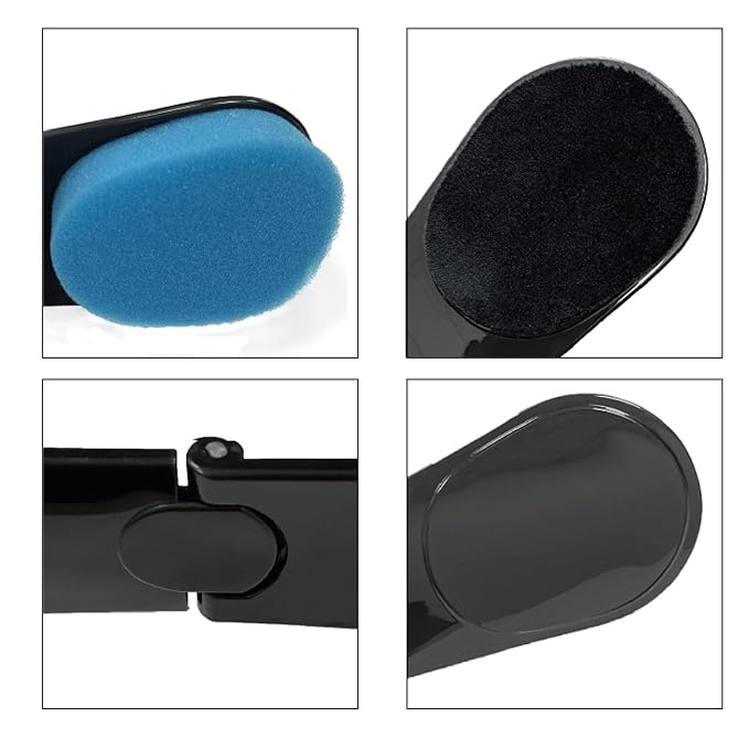 Back Lotion Applicator, Lotion Applicator, Sunscreen Applicator Features Foldable Portable Design with Non-Slip Handle, Lotion Applicator for Back Self Men and Women (Blue)