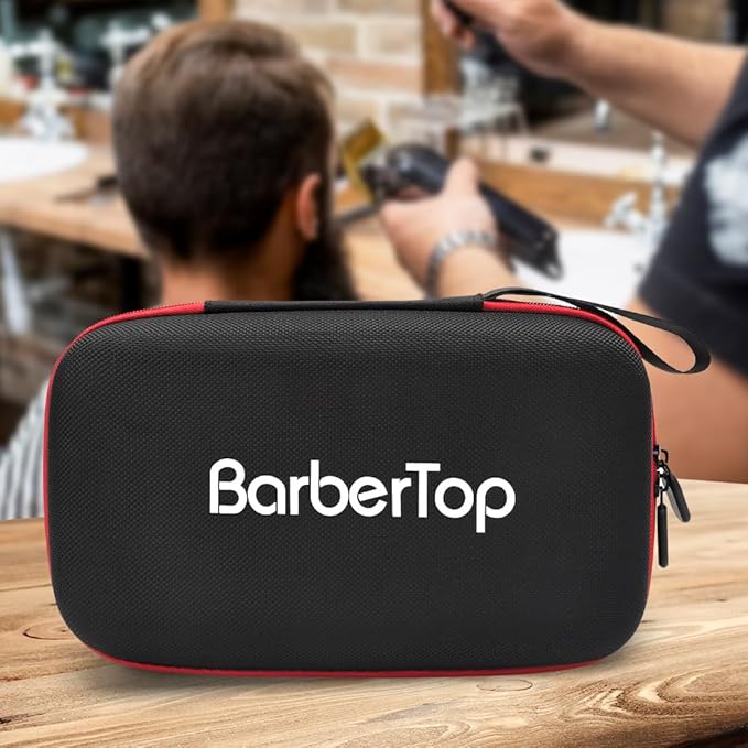 Barber Tool Bag,Case Compatible with Hair Clipper Barber, Clipper Bag for Barbers,Travel Storage Organizer for Comb Cutting Guide, Clipper Blade Oil, Cleaning Brush and Other Grooming Kit (Small)