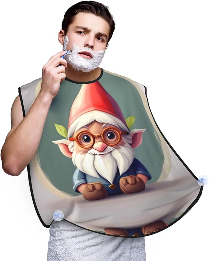 Tahiti Beach Print Beard Bib Shaving Apron, Beard Hair Trimming Cape Gift For Dad