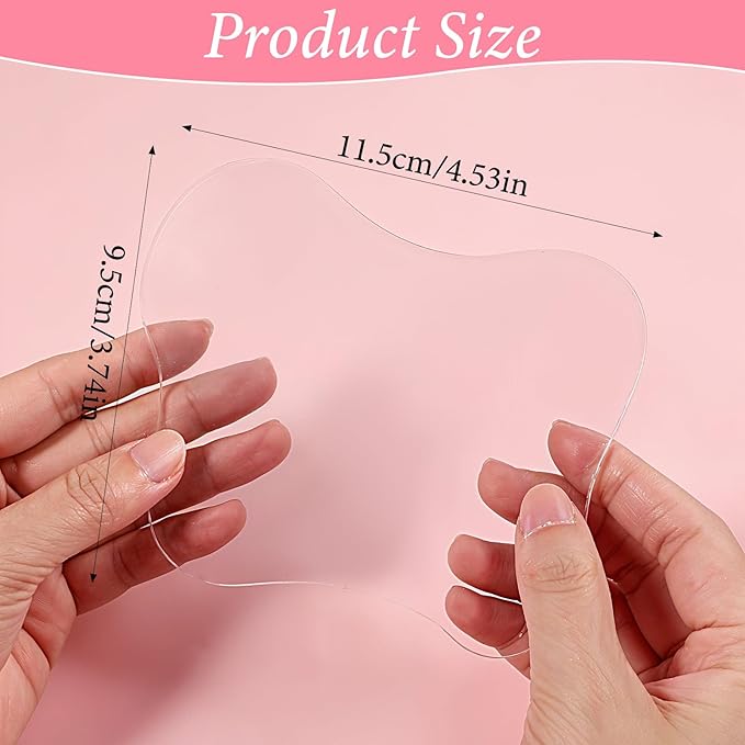 Nail Art Palette Nail Polish Palette Nails Painting Mixed Color Pallet Acrylic Makeup Mixing Plate Cosmetic Mixing Tools for Nails Art Transparent Manicure Tray for Beauty Salon