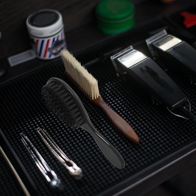 MERRYHAPY 4pcs Men Beard Brush Grooming Shaping Tool with Soft Bristles for Comfortable Cleaning Design for Barber Shop and Personal Care