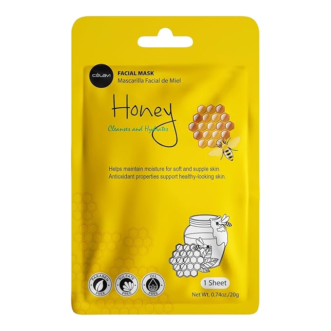 celavi Essence Facial Face Mask Paper Sheet Korea Skin Care Moisturizing 4 packs for each 6 flavors (New) K-Beauty Skincare 24 masks in a pack Made in Korea