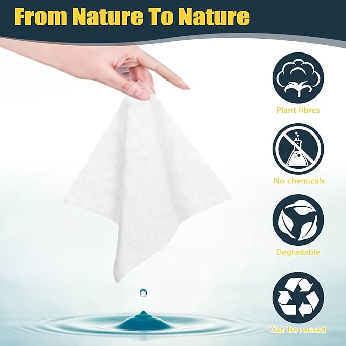 Compressed Towel Tablets 500 Pcs Disposable Face Towel With 4 Dispenser Bottles Cloths Camping Hiking Outdoor Gear Family Travel Gym Workout Fitness Emergency Use Portable Washcloths(Blue)