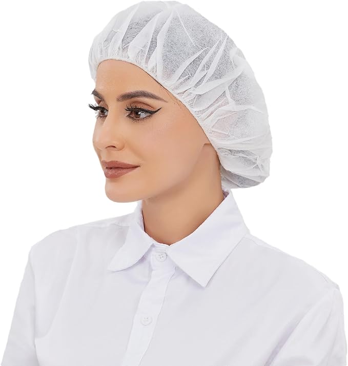 ZMDREAM Hair Nets Disposable Bouffant Cap for Food Service Beauty Latex Free