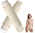 Cordless Bikini Shaver, Bikini Trimmer for Women, 2-in-1 Electric Razors Body Hair Removal, Dual Head Women's Hair Trimmer for Leg Arm Body Pubic Grooming Tool (Brown)