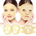 Face Ice Pack and 2 Packs Silicone Face Mask Cover, Full Facial Frozen Masks Hot Cold Face Compress Reusable Skin Care Gift for Women Puffiness Swelling Relief Beauty Spa Essentials